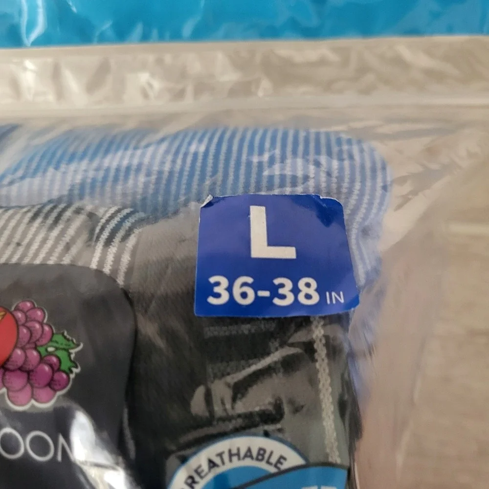 5 Fruit Of The Loom Boxer Briefs Cool Zone Fly Large 36
